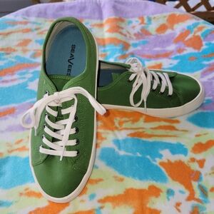 SeaVees Monterey Platform Women's Shoes sneakers Size 8.5 Cactus green